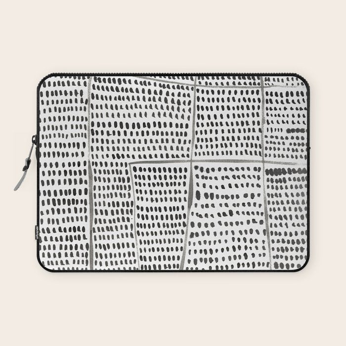 Categorize Print in Black and White Laptop Sleeve Gallery Image 1