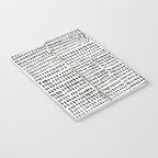 Categorize Print in Black and White Notebook Gallery Image 3