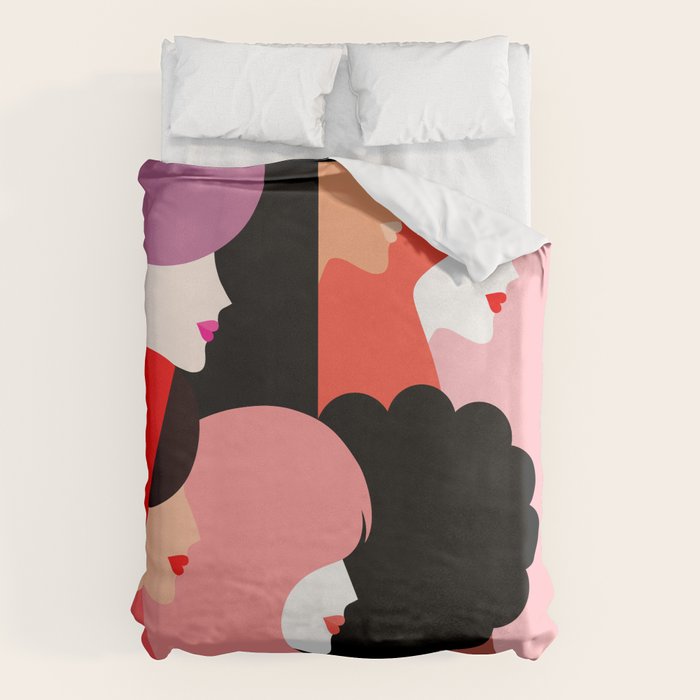 Girl Power we persist  #girlpower Duvet Cover Gallery Image 6