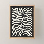 Onyx Ferns: Black & White Matisse Edition Mini Art Print Gallery Image 1