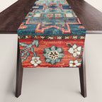 Karabakh  Antique South Caucasus Azerbaijan Rug Print Table Runner Gallery Image 1