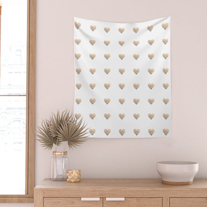 GOLD HEART Wall Tapestry Gallery Image 2