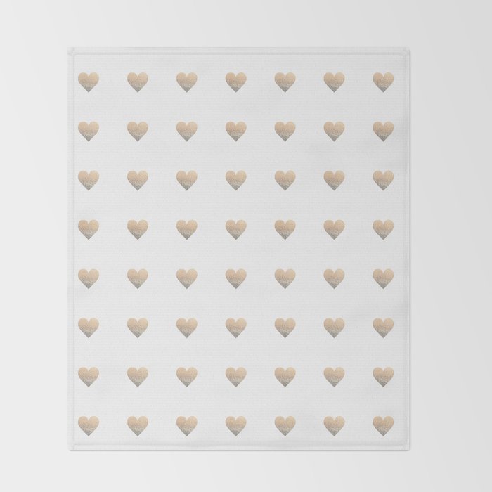 GOLD HEART Throw Blanket Gallery Image 2