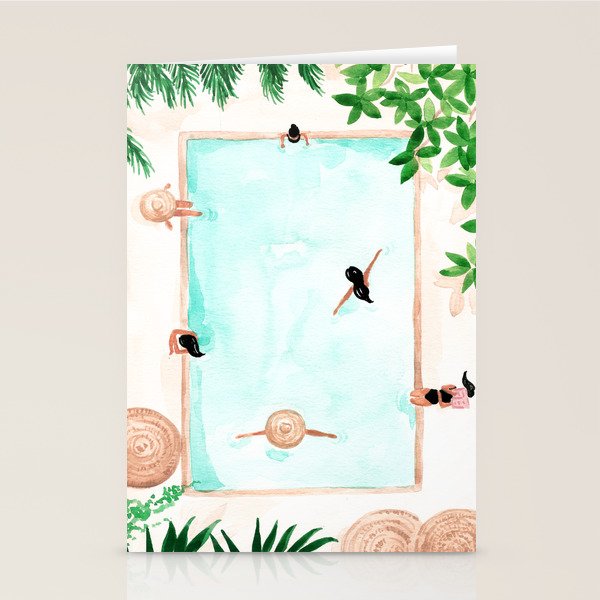 Pool Day Stationery Card Gallery Image 2