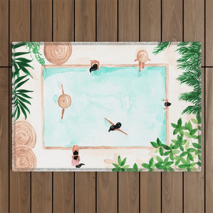Pool Day Outdoor Rug Gallery Image 1