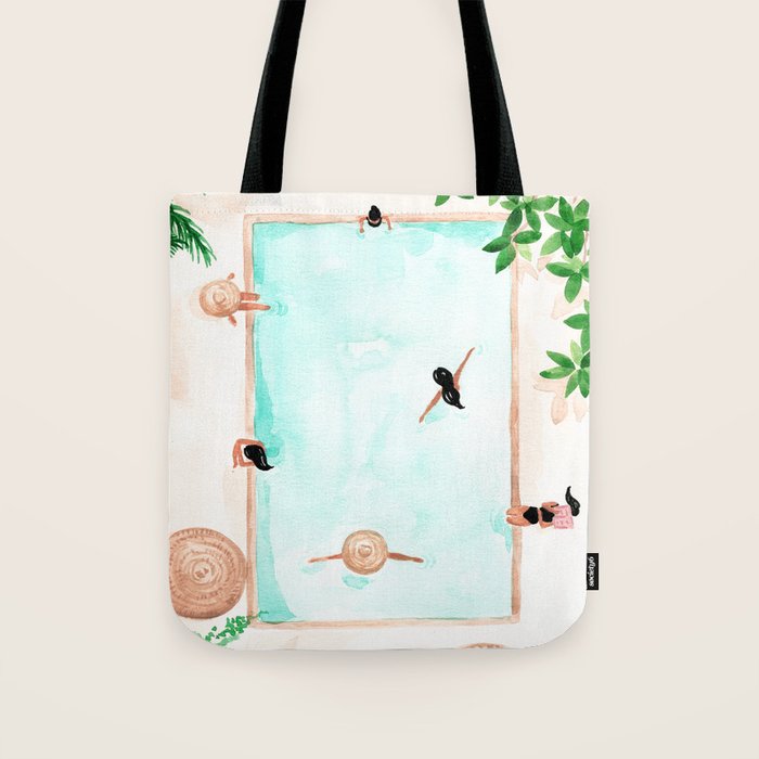 Pool Day Tote Bag Gallery Image 1