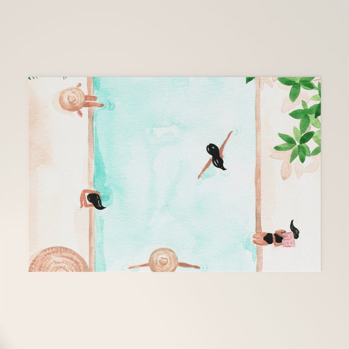 Pool Day Welcome Mat Gallery Image 1