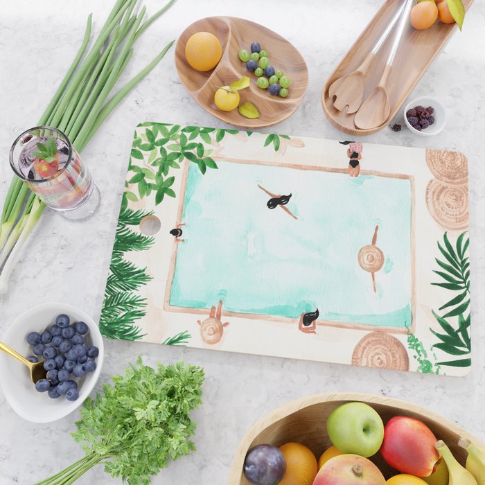 Pool Day Cutting Board Gallery Image 2