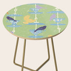 Garden Bird feeding may green Side Table Gallery Image 2