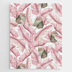 Tropical Banana Leaves, Watercolor Prints Jigsaw Puzzle Gallery Image 1