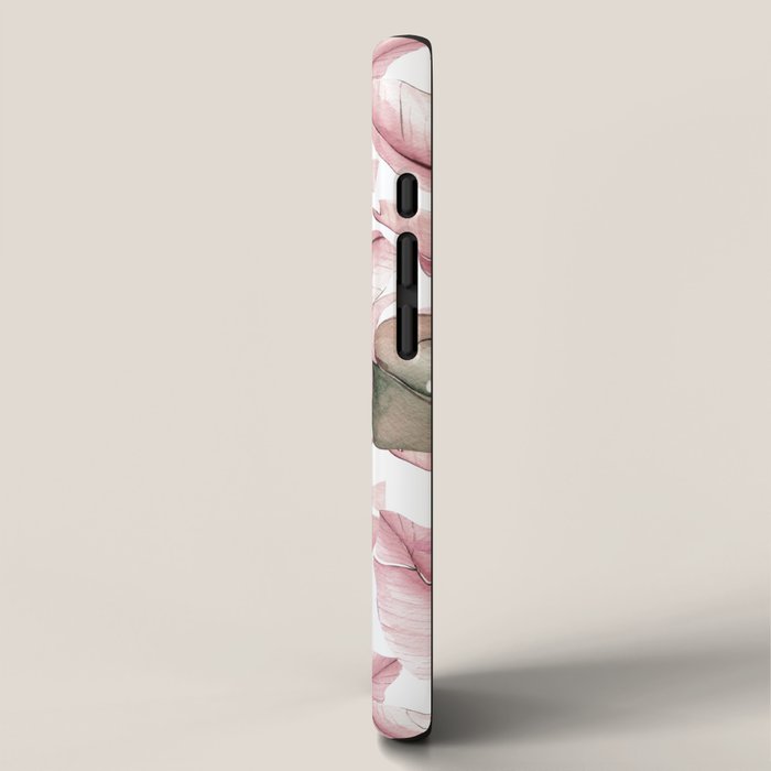 Tropical Banana Leaves, Watercolor Prints iPhone Case Gallery Image 2