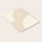 Geometric lines in Shades of Coffee and Latte 4 (Sunrise and Sunset) Notebook Gallery Image 3