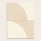 Geometric lines in Shades of Coffee and Latte 4 (Sunrise and Sunset) Notebook Gallery Image 4