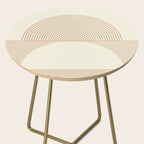 Geometric lines in Shades of Coffee and Latte 4 (Sunrise and Sunset) Side Table Gallery Image 2