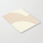 Geometric lines in Shades of Coffee and Latte 4 (Sunrise and Sunset) Notebook Gallery Image 2