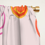 Smiling Faces Pattern Window Curtain Gallery Image 2