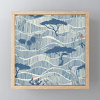 Wildlife Safari Savannah blue Mini Art Print Gallery Image 1