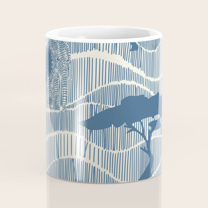 Wildlife Safari Savannah blue Coffee Mug Gallery Image 4