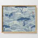 Wildlife Safari Savannah blue Serving Tray Gallery Image 1