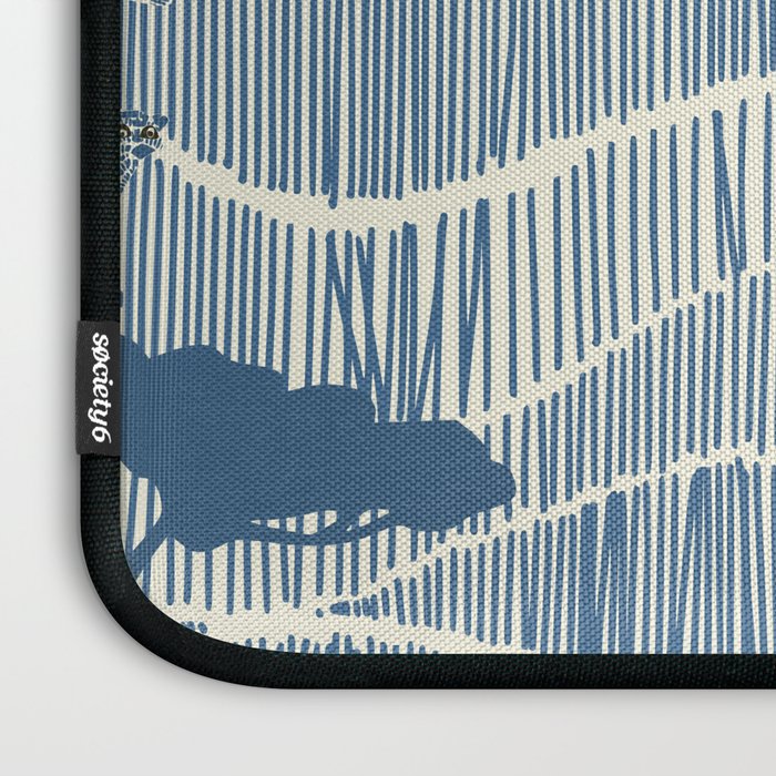 Wildlife Safari Savannah blue Laptop Sleeve Gallery Image 3
