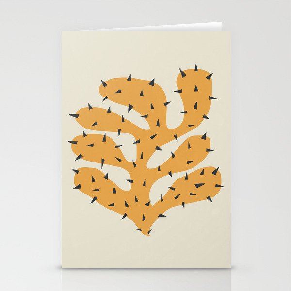 Matisse Inspired Orange Shape Stationery Card Gallery Image 2