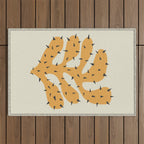 Matisse Inspired Orange Shape Outdoor Rug Gallery Image 1