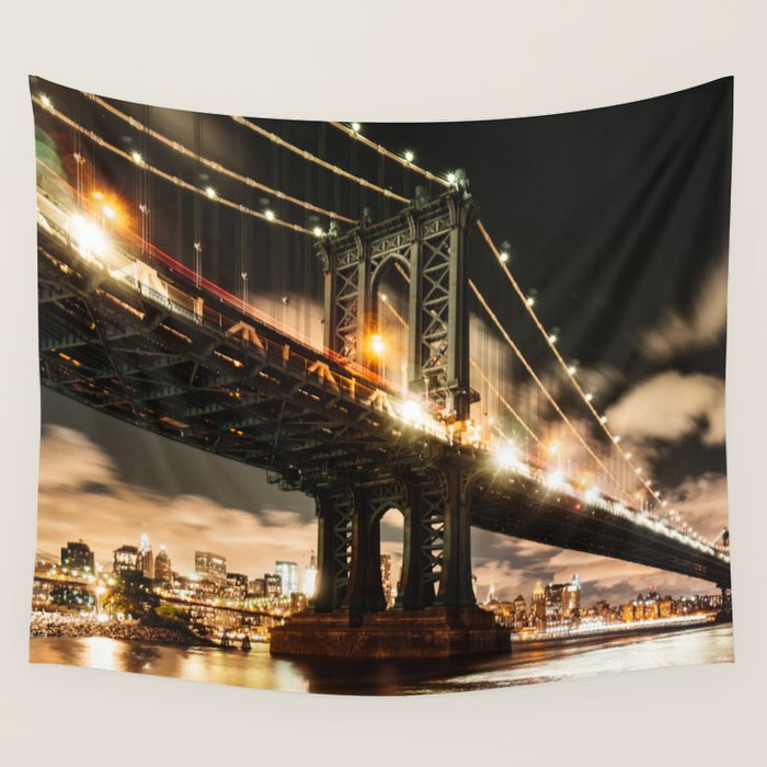 manhattan bridge Wall Tapestry Gallery Image 4