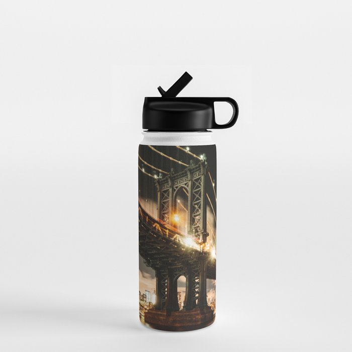 manhattan bridge Water Bottle