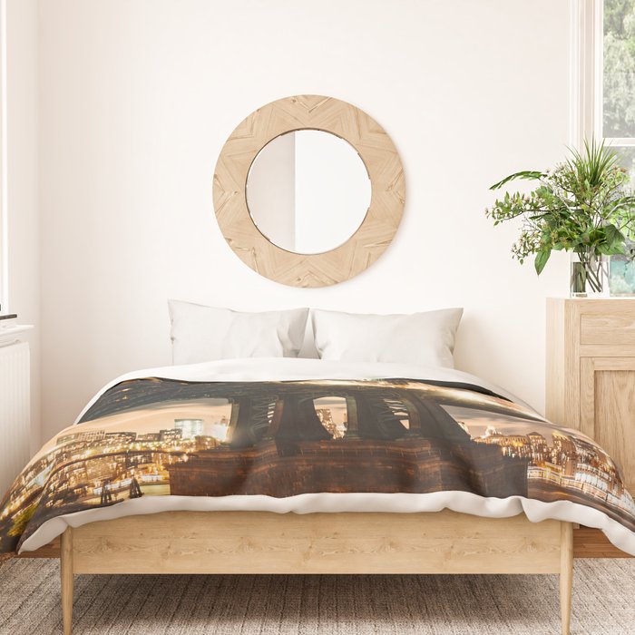 manhattan bridge Duvet Cover Gallery Image 3