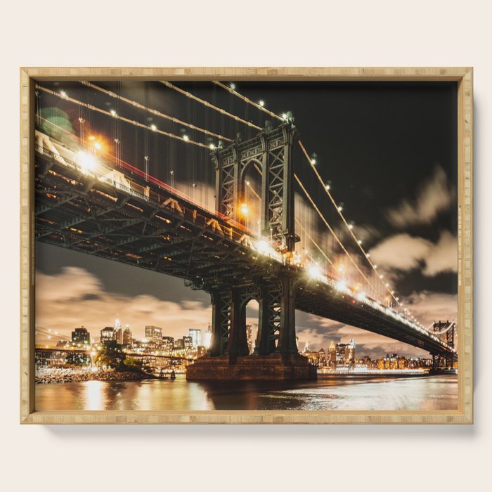 manhattan bridge Serving Tray Gallery Image 1