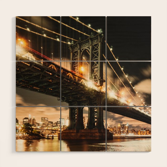 manhattan bridge Wood Wall Art Gallery Image 1