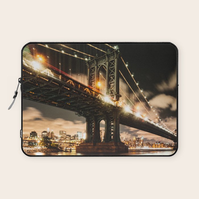manhattan bridge Laptop Sleeve Gallery Image 1