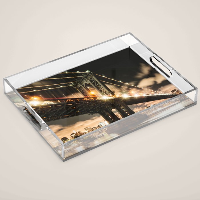 manhattan bridge Acrylic Tray Gallery Image 1