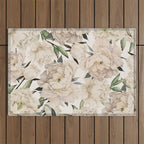 Peonies Pattern Outdoor Rug Gallery Image 1