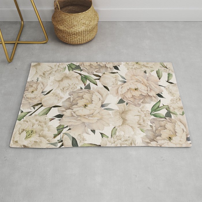 Peonies Pattern Rug Gallery Image 1