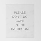 Please Don't Do In The Bathroom Throw Blanket Gallery Image 2