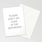 Please Don't Do In The Bathroom Stationery Card Gallery Image 2