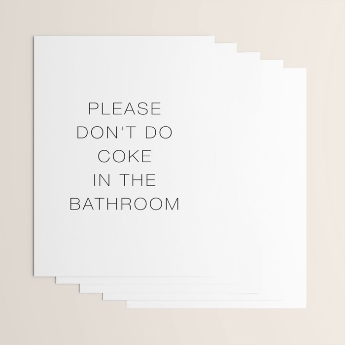 Please Don't Do In The Bathroom Wrapping Paper Gallery Image 3