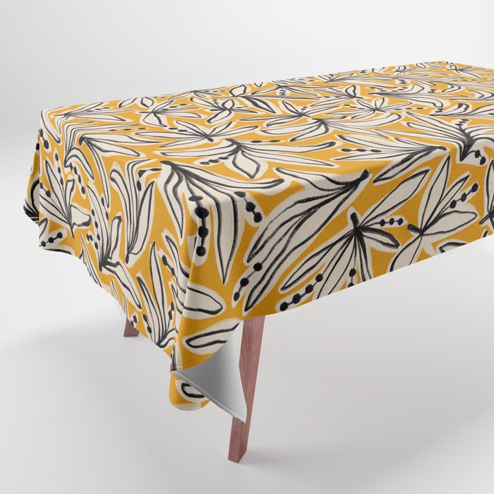 Lily Flower Pattern #2 Tablecloth Gallery Image 1