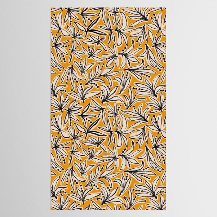 Lily Flower Pattern #2 Tablecloth Gallery Image 2