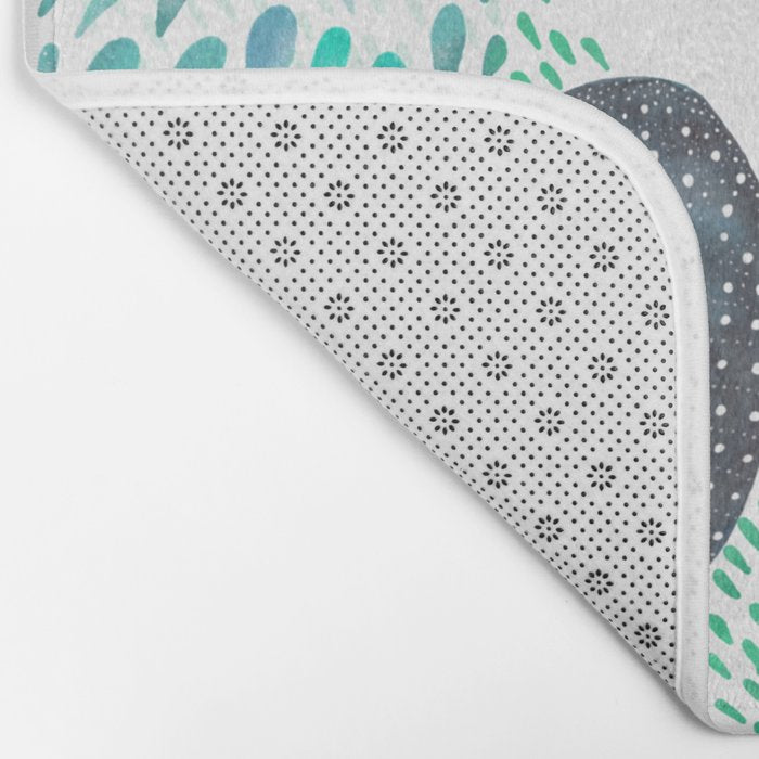 Whale Shark Pod Voyage Ocean Print Bath Mat Gallery Image 2