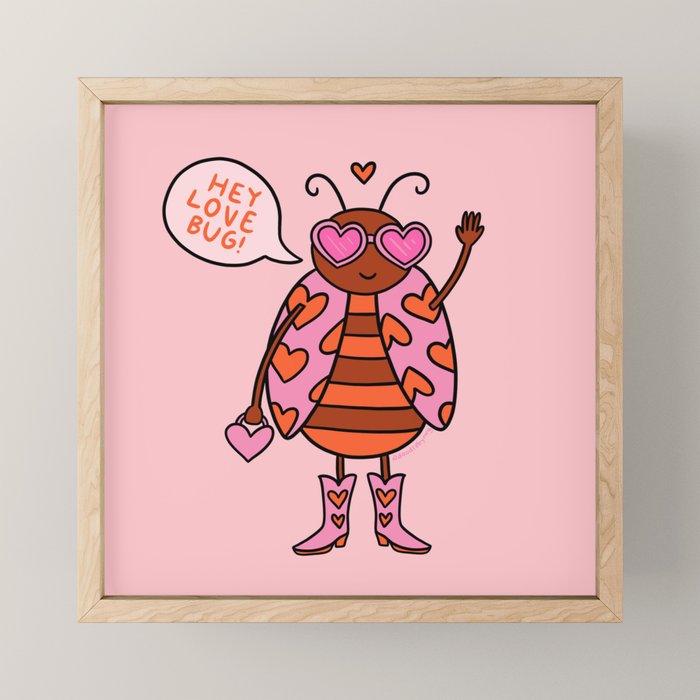 Love Bug Mini Art Print Gallery Image 1