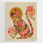 Porcelain Cat - 70s Palette Jigsaw Puzzle Gallery Image 1