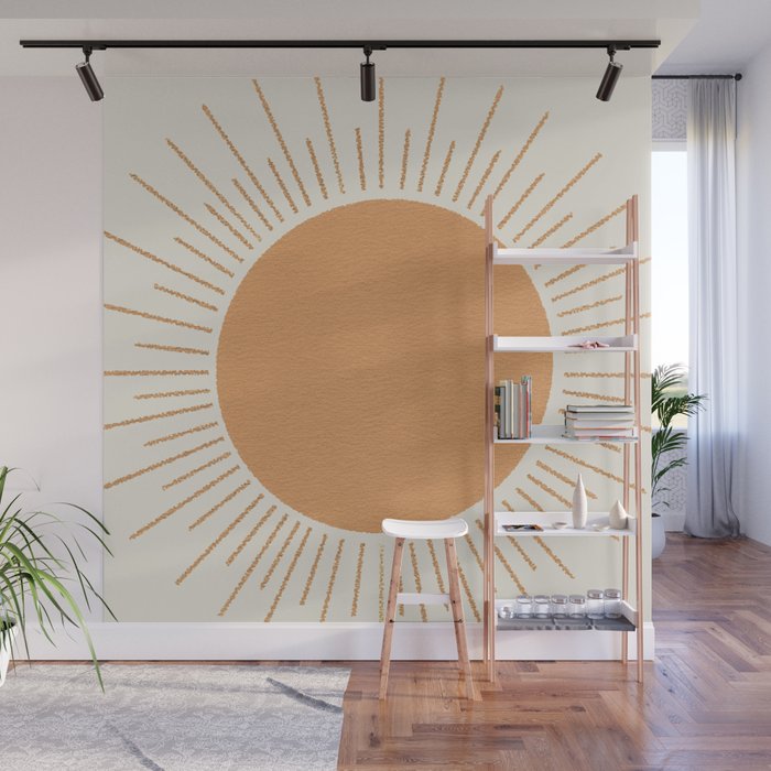 Sun Ray Mid-century Wall Mural Gallery Image 1