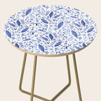 Delft Blue Floral Chinoiserie Foliage_Bloomartgallery Side Table Gallery Image 2