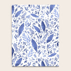 Delft Blue Floral Chinoiserie Foliage_Bloomartgallery Notebook Gallery Image 4