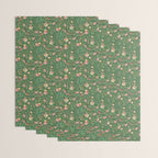 Swedish Floral - Green Wrapping Paper Gallery Image 3