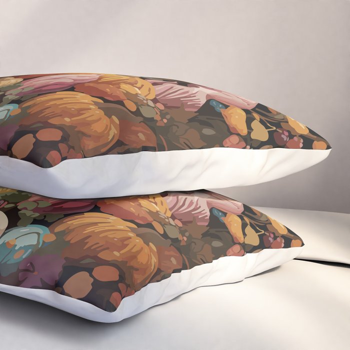 Patchwork of Autumn Pumpkin Art Pillow Sham Gallery Image 3
