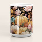 Patchwork of Autumn Pumpkin Art Coffee Mug Gallery Image 4