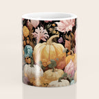 Patchwork of Autumn Pumpkin Art Coffee Mug Gallery Image 4
